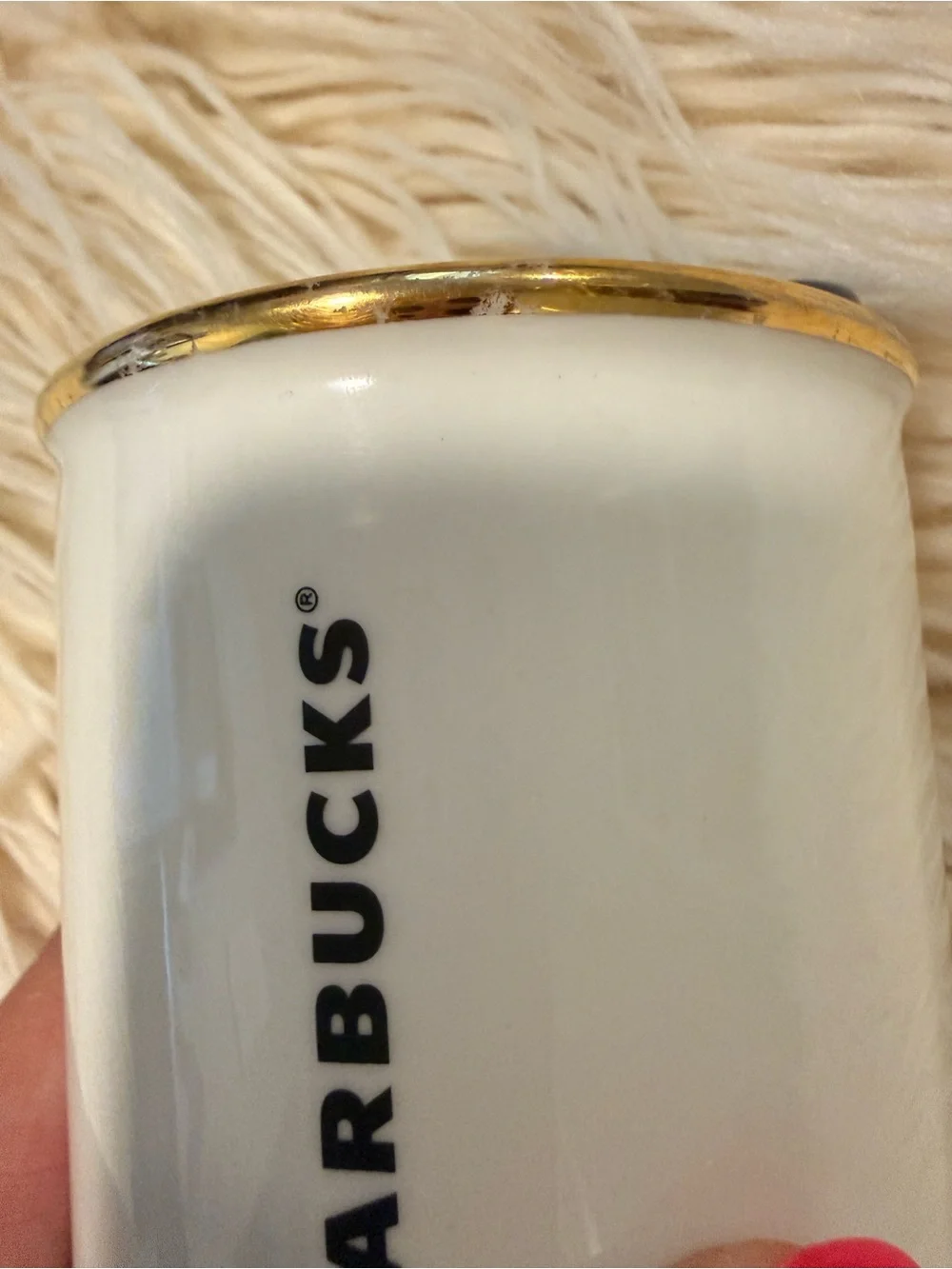 Starbucks ceramic hot travel mug